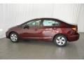 Crimson Pearl - Civic LX Sedan Photo No. 8