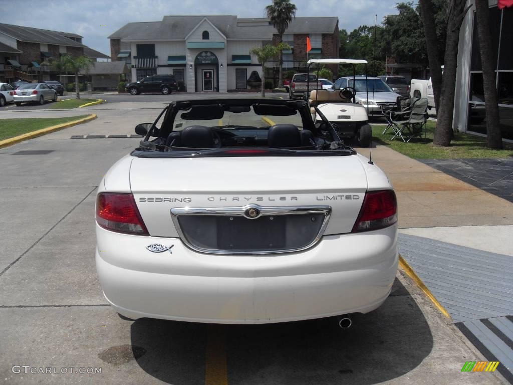 2002 Sebring Limited Convertible - Stone White / Dark Slate Gray photo #5