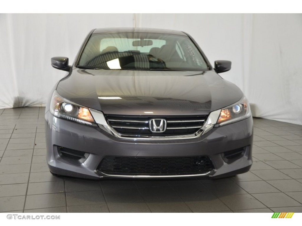 2014 Accord LX Sedan - Modern Steel Metallic / Black photo #2