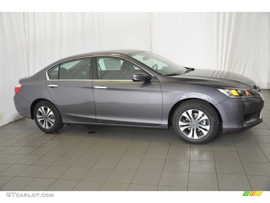 2014 Accord LX Sedan - Modern Steel Metallic / Black photo #4