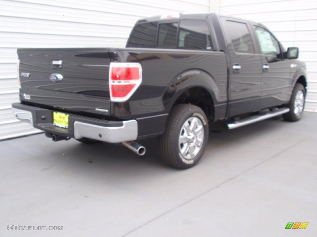 2014 F150 XLT SuperCrew - Tuxedo Black / Steel Grey photo #4