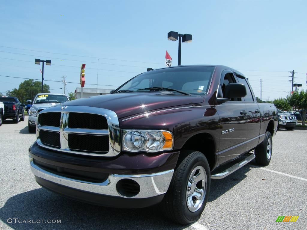 2005 Ram 1500 SLT Quad Cab 4x4 - Deep Molten Red Pearl / Dark Slate Gray photo #1