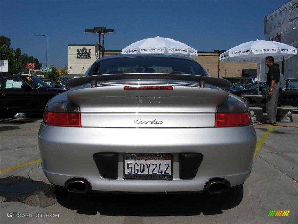 2003 911 Turbo Coupe - Arctic Silver Metallic / Black photo #7
