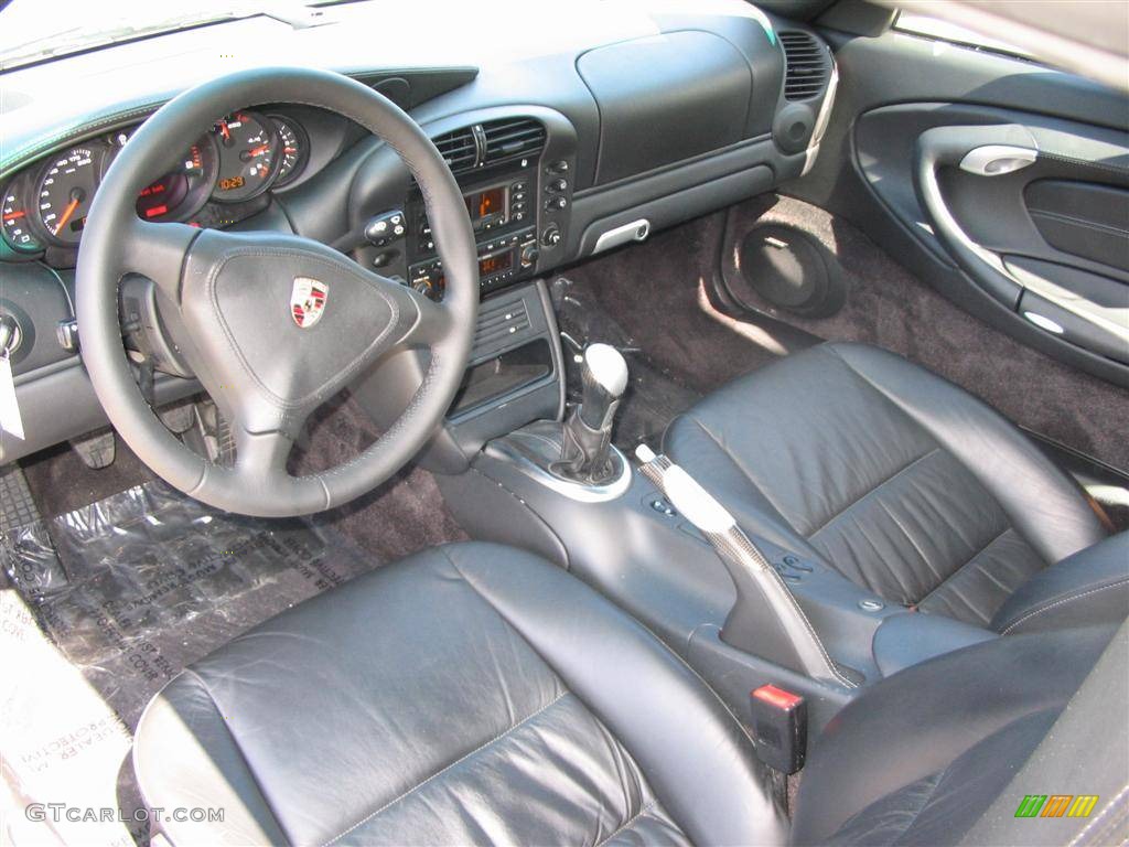 2003 911 Turbo Coupe - Arctic Silver Metallic / Black photo #9