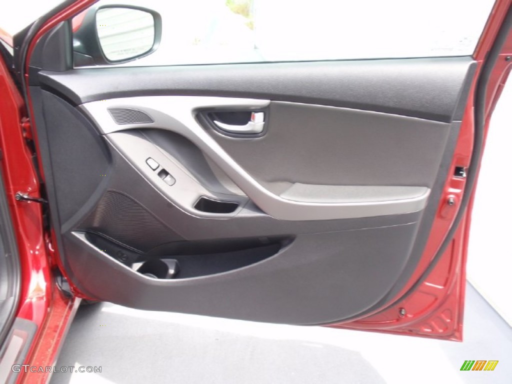 2014 Elantra Limited Sedan - Red / Black photo #17