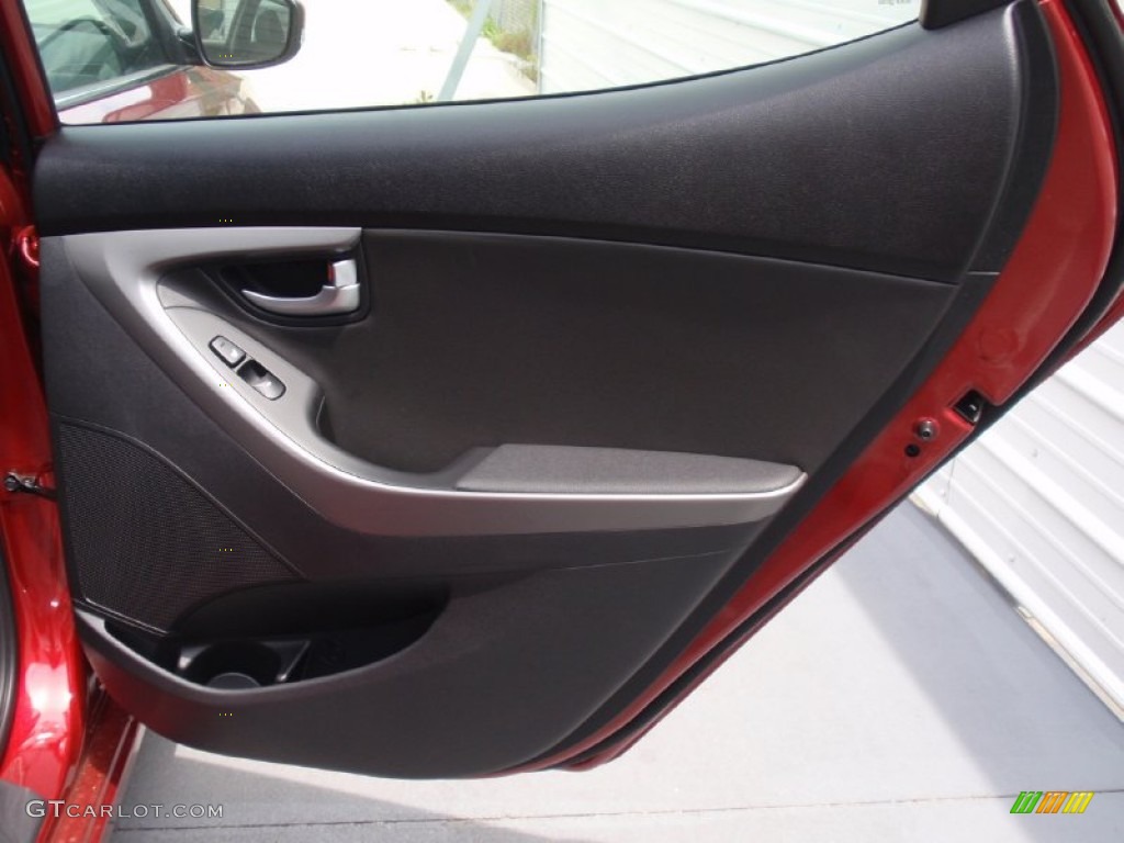 2014 Elantra Limited Sedan - Red / Black photo #20