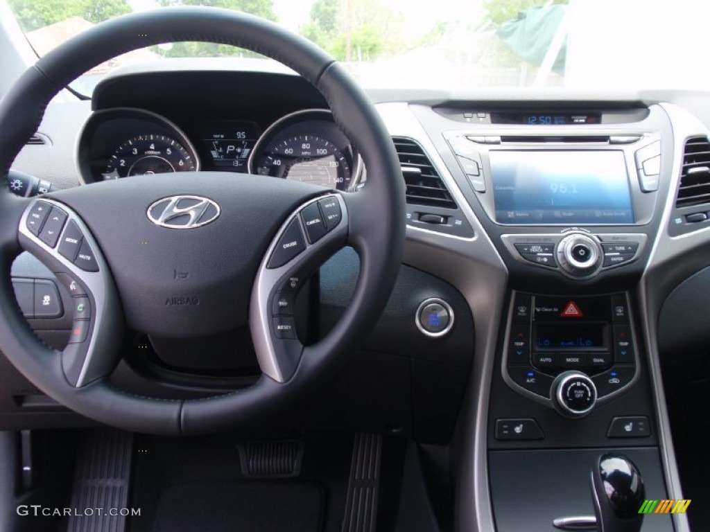 2014 Elantra Limited Sedan - Red / Black photo #29