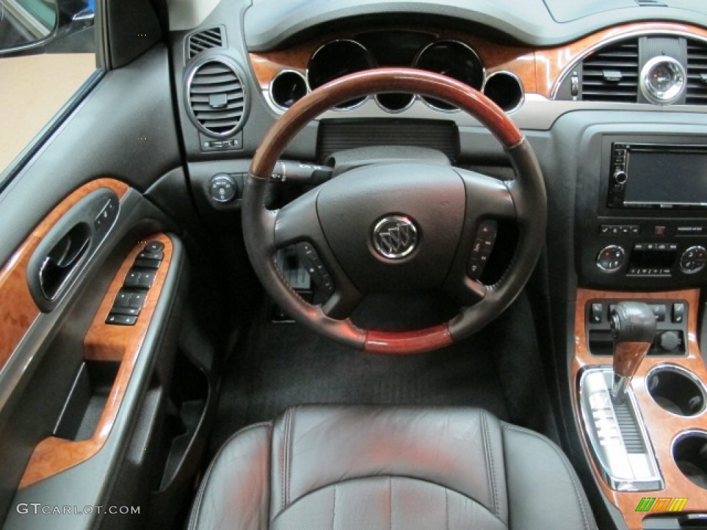 2011 Enclave CXL AWD - Carbon Black Metallic / Ebony/Ebony photo #26