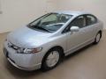 2007 Alabaster Silver Metallic Honda Civic Hybrid Sedan  photo #4