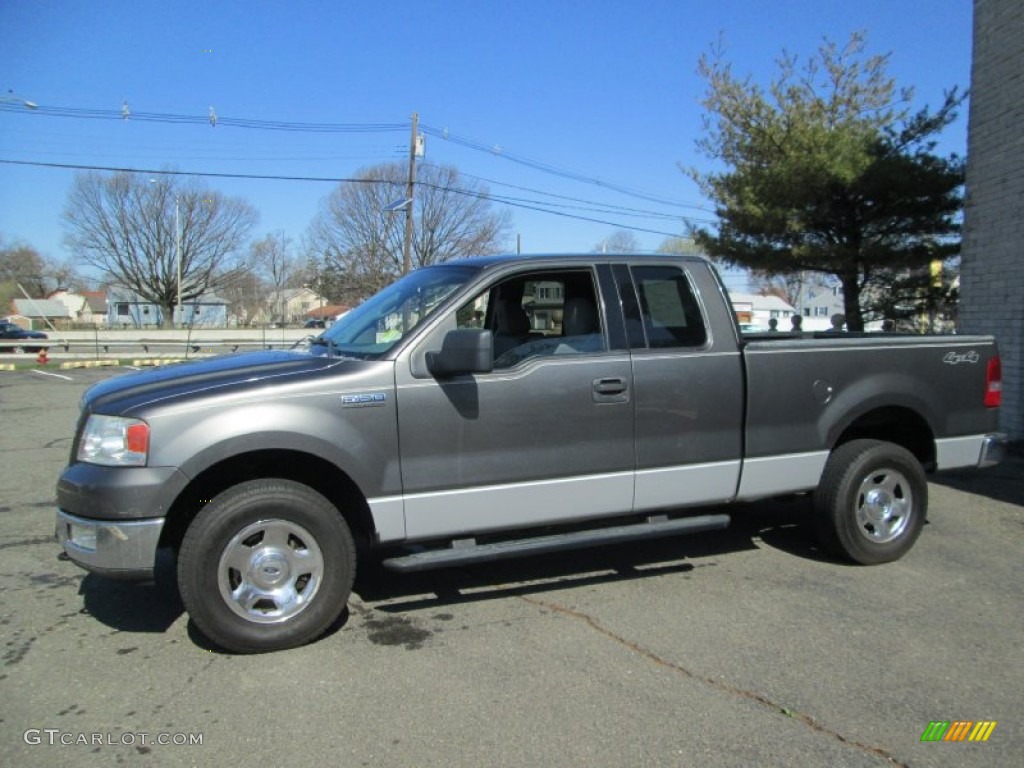 2004 F150 XLT SuperCab 4x4 - Dark Shadow Grey Metallic / Medium/Dark Flint photo #3