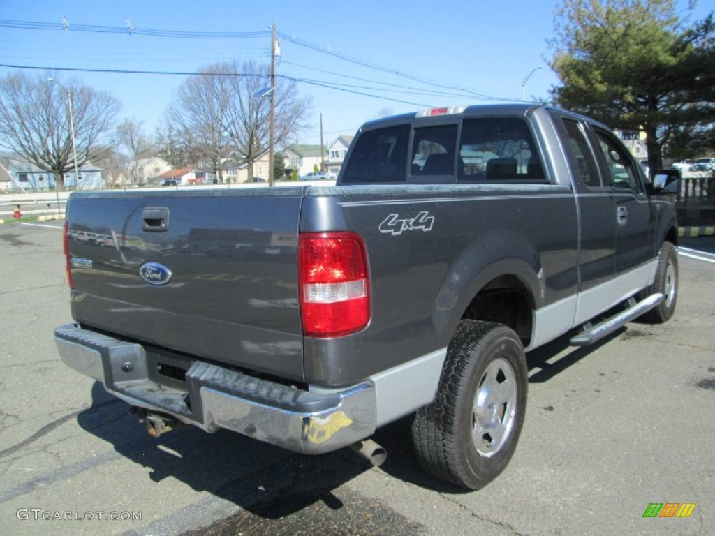 2004 F150 XLT SuperCab 4x4 - Dark Shadow Grey Metallic / Medium/Dark Flint photo #8