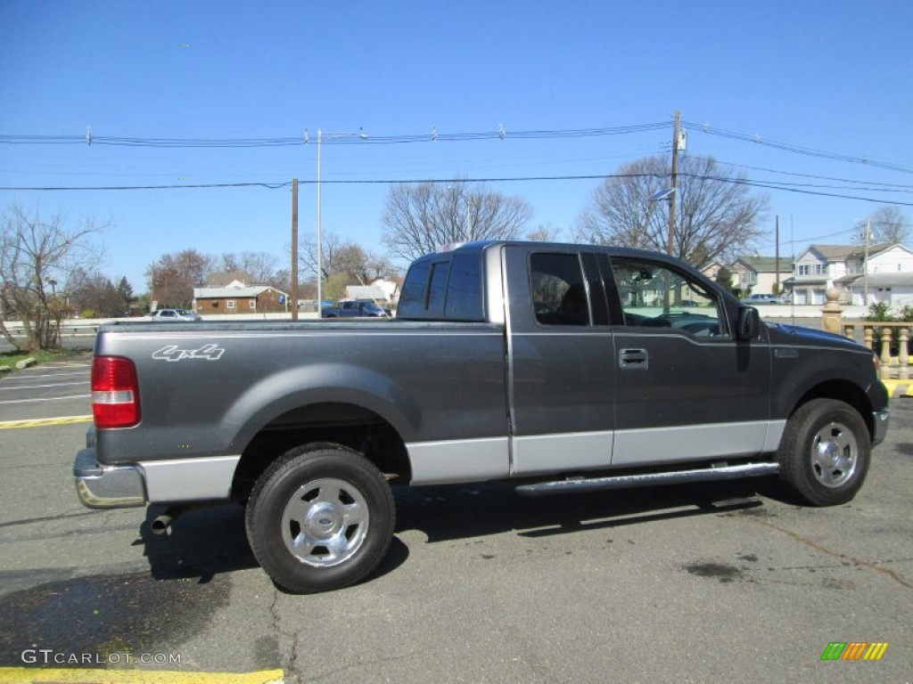 2004 F150 XLT SuperCab 4x4 - Dark Shadow Grey Metallic / Medium/Dark Flint photo #9