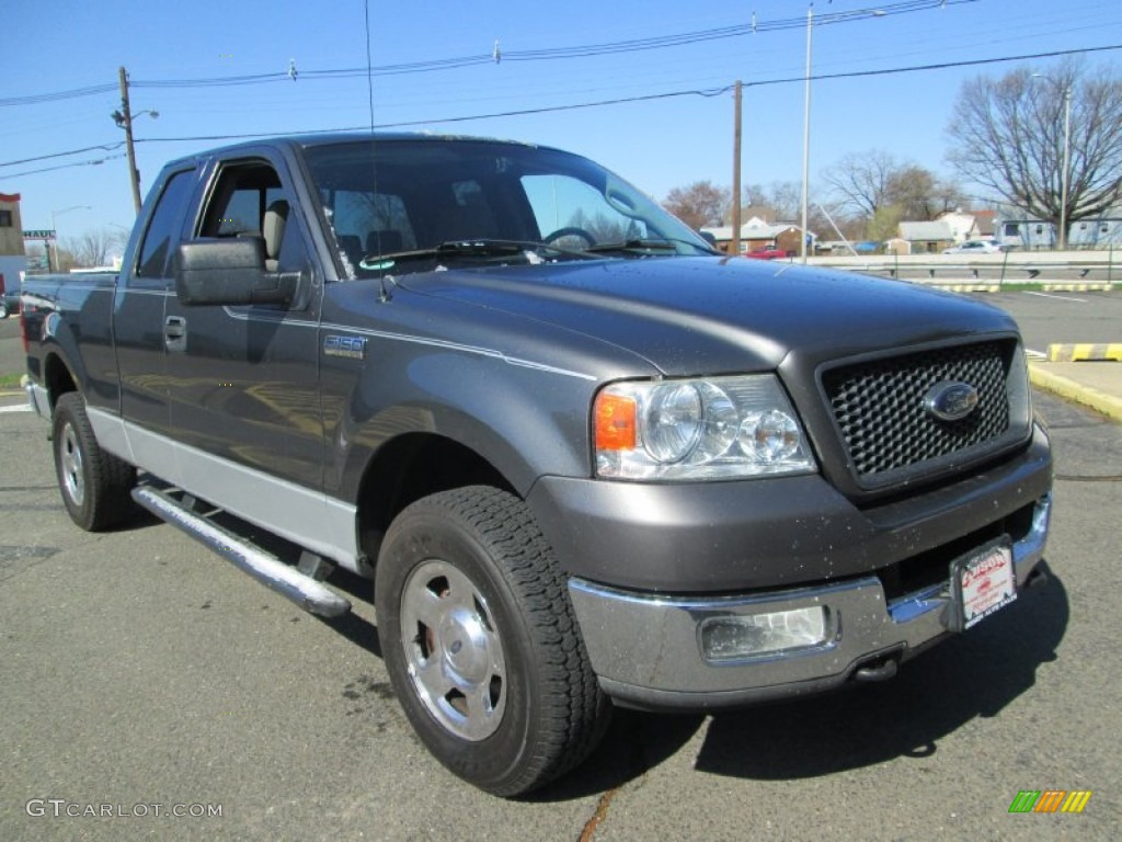 2004 F150 XLT SuperCab 4x4 - Dark Shadow Grey Metallic / Medium/Dark Flint photo #12