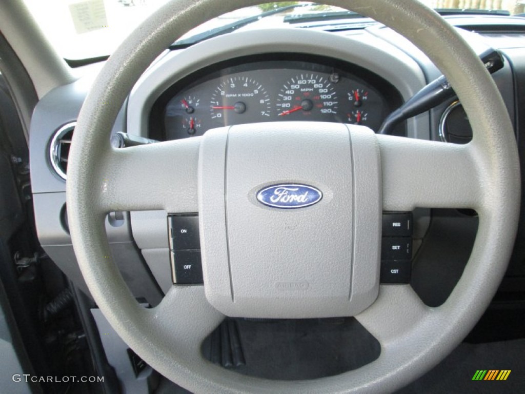 2004 F150 XLT SuperCab 4x4 - Dark Shadow Grey Metallic / Medium/Dark Flint photo #24