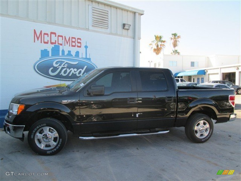 2014 F150 XLT SuperCrew - Tuxedo Black / Steel Grey photo #1