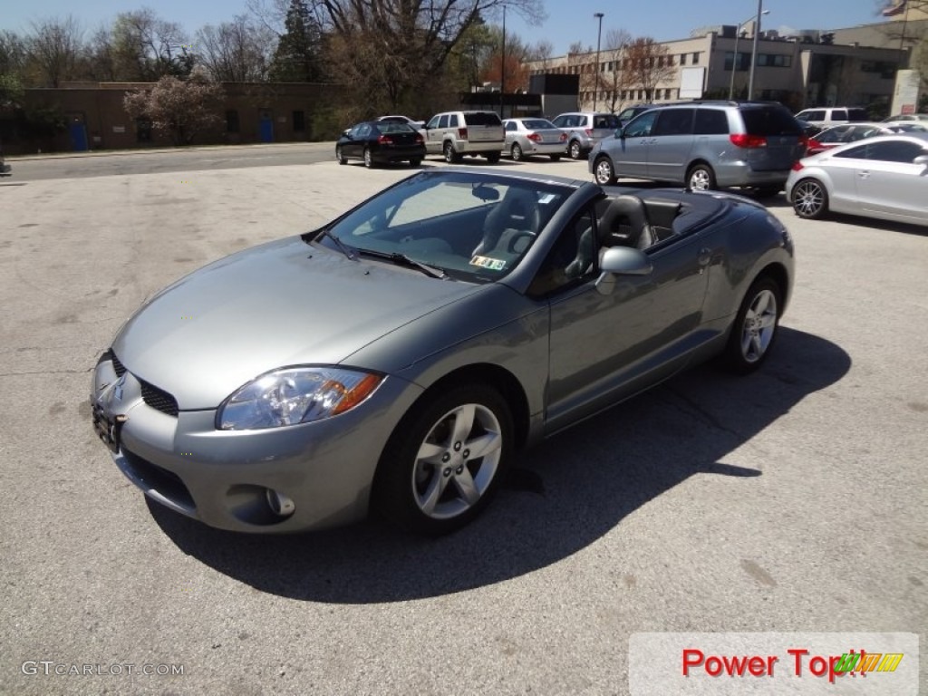 2008 Eclipse Spyder GS - Satin Meisai Gray Pearl / Dark Charcoal photo #7