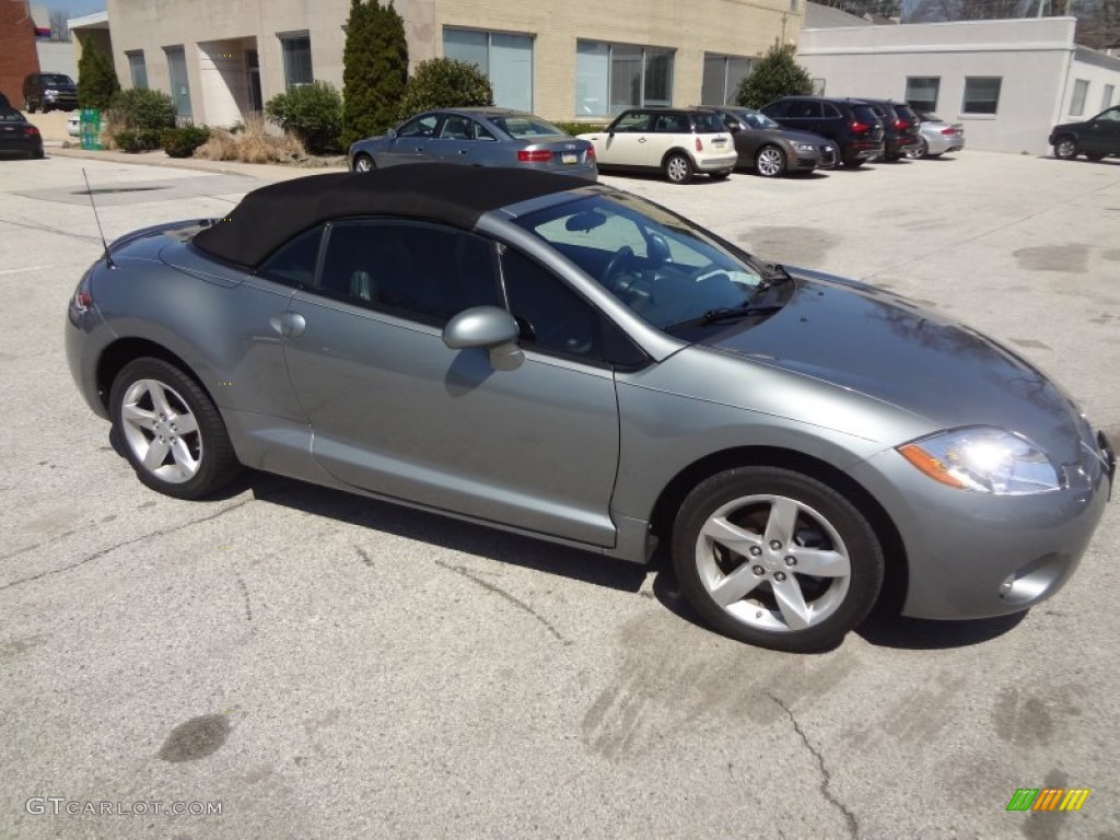 2008 Eclipse Spyder GS - Satin Meisai Gray Pearl / Dark Charcoal photo #9