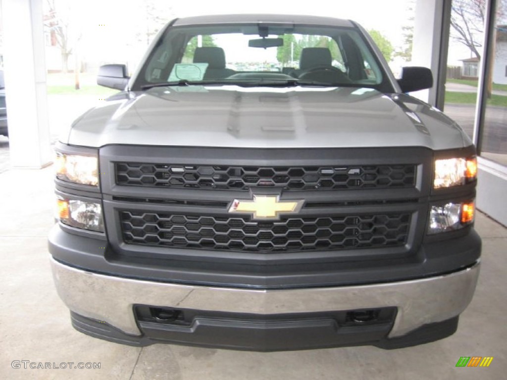 2014 Silverado 1500 WT Regular Cab 4x4 - Silver Ice Metallic / Jet Black/Dark Ash photo #14