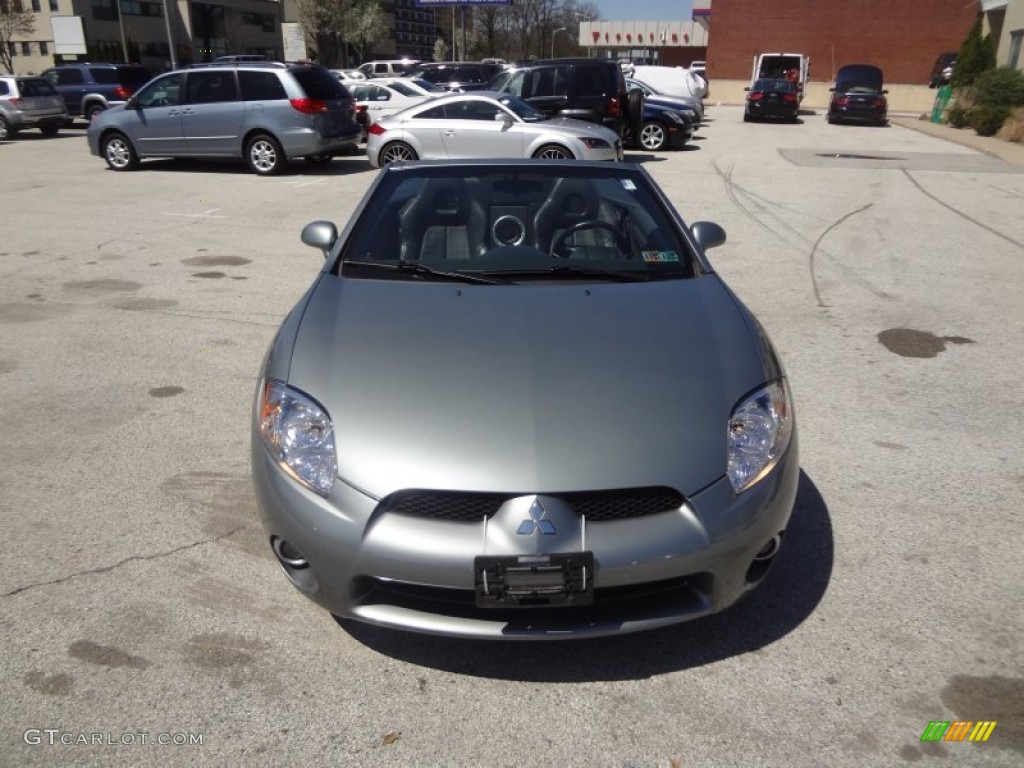 2008 Eclipse Spyder GS - Satin Meisai Gray Pearl / Dark Charcoal photo #12