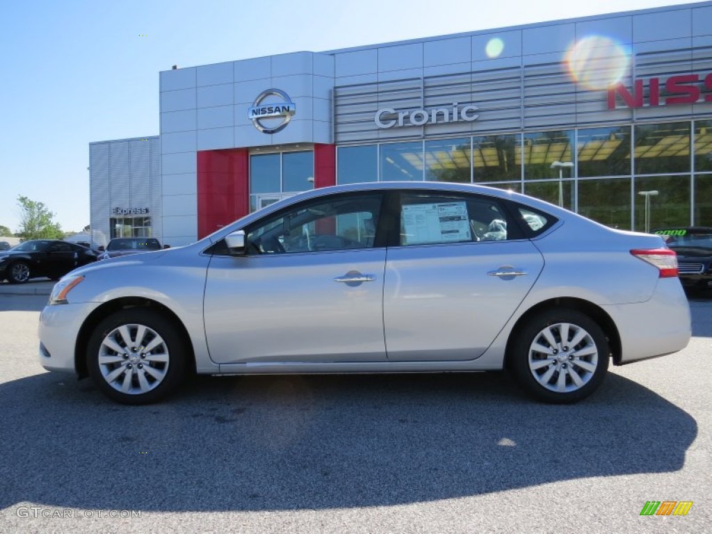 2014 Sentra SV - Brilliant Silver / Charcoal photo #2