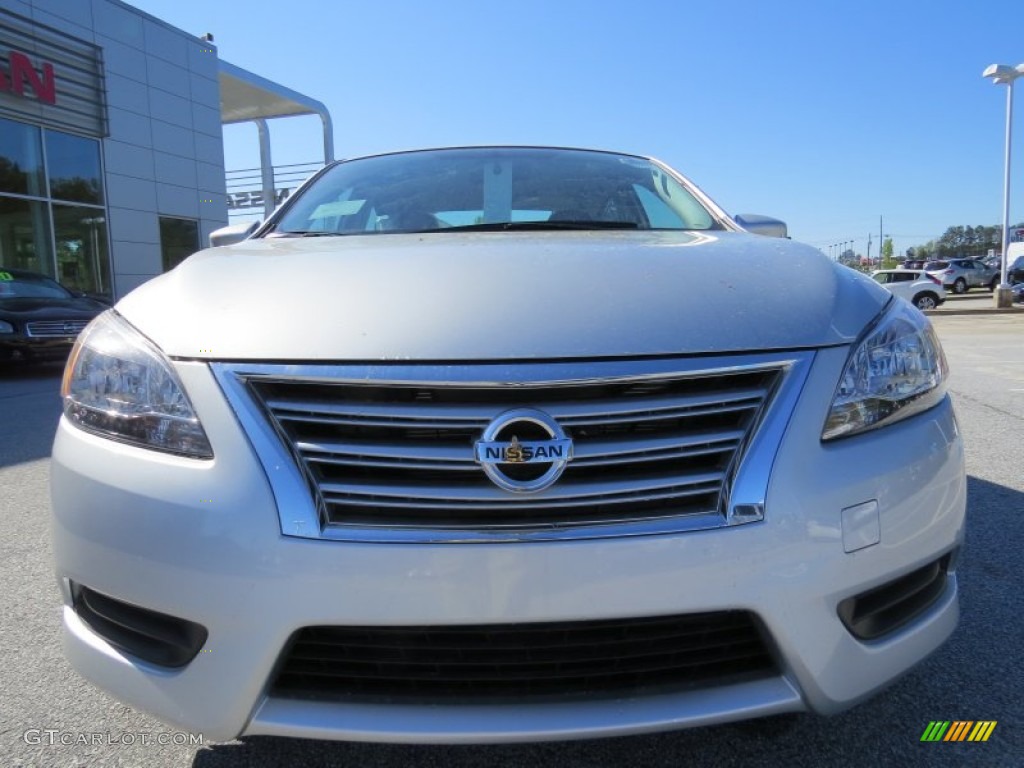 2014 Sentra SV - Brilliant Silver / Charcoal photo #8