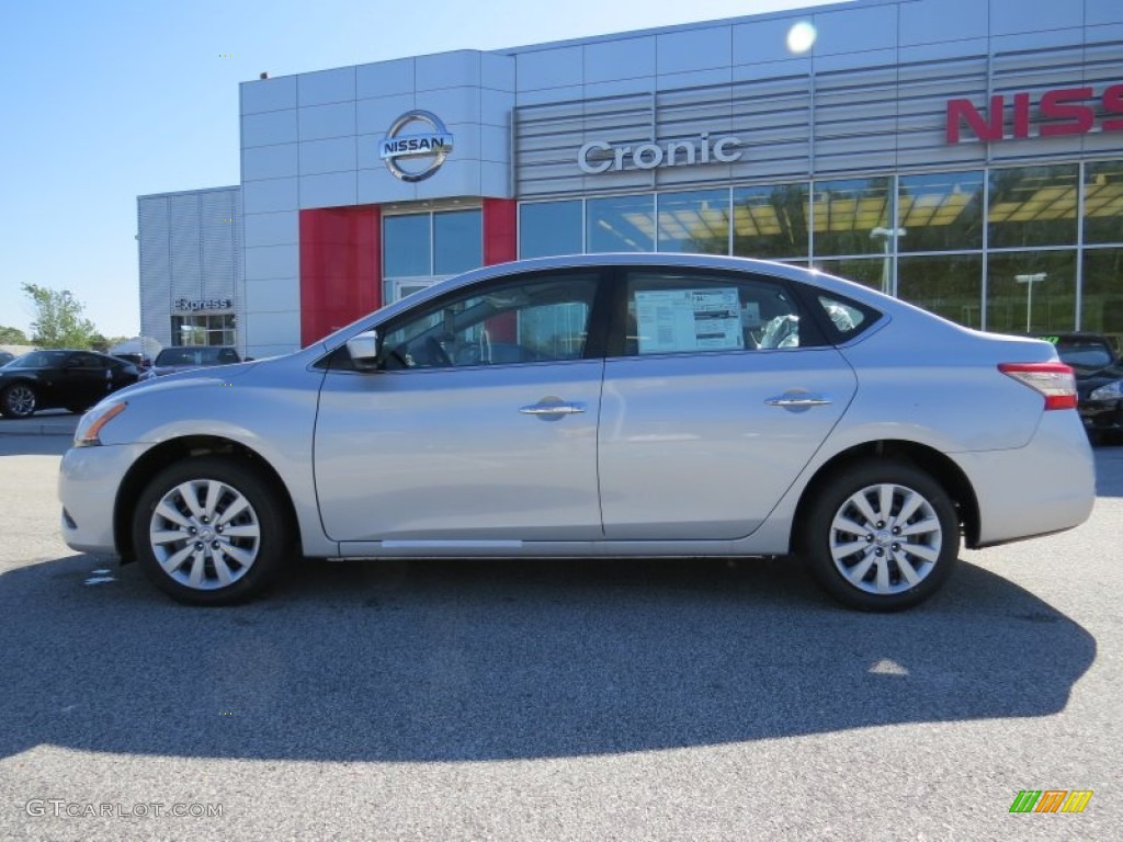 2014 Sentra SV - Brilliant Silver / Charcoal photo #2