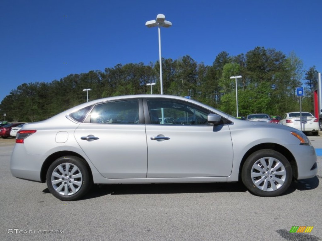 2014 Sentra SV - Brilliant Silver / Charcoal photo #6