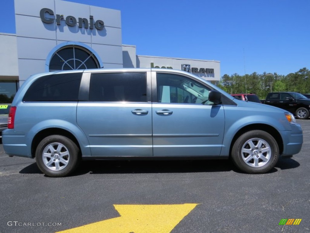 2010 Town & Country LX - Clearwater Blue Pearl / Medium Slate Gray/Light Shale photo #8