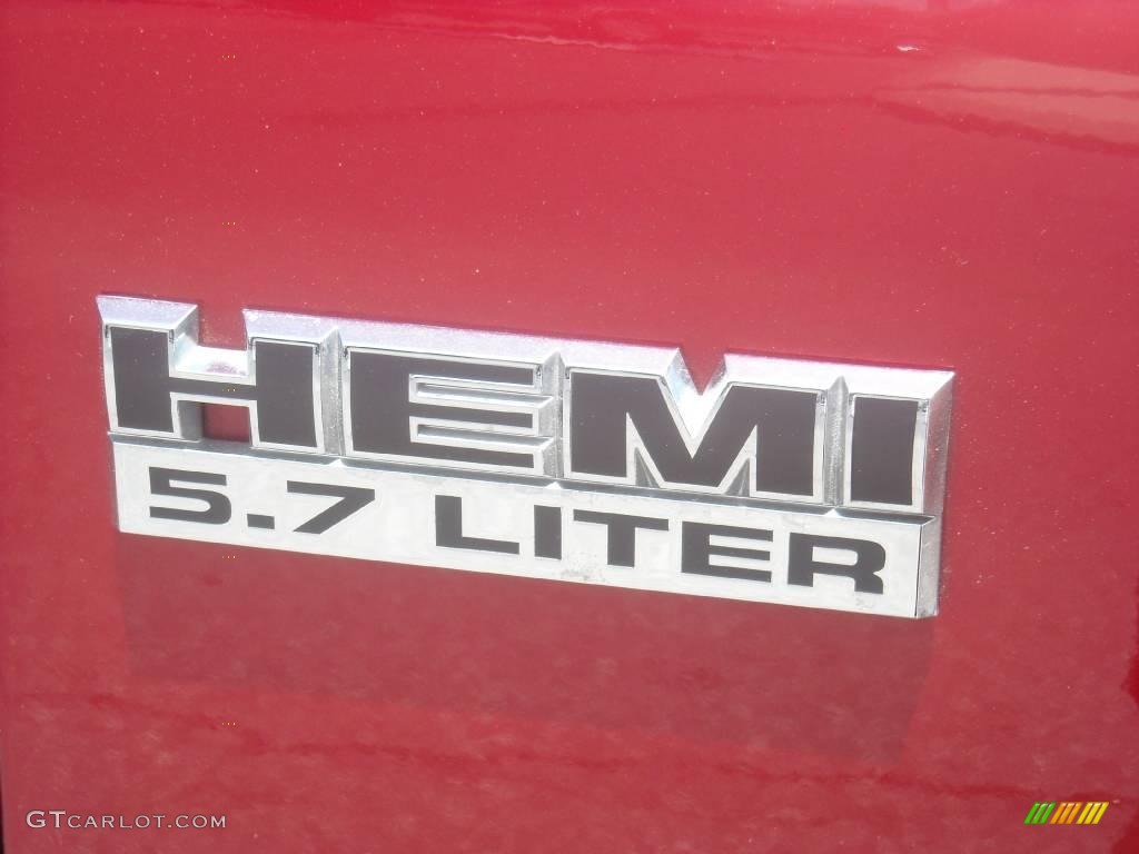 2007 Ram 1500 SLT Quad Cab - Inferno Red Crystal Pearl / Medium Slate Gray photo #12