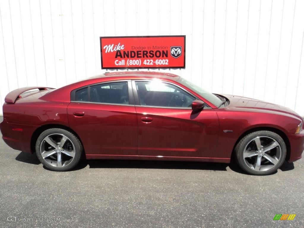 2014 Charger R/T Plus 100th Anniversary Edition - High Octane Red Pearl / Anniversary Black/Foundry Black with Cloud Overprint photo #2