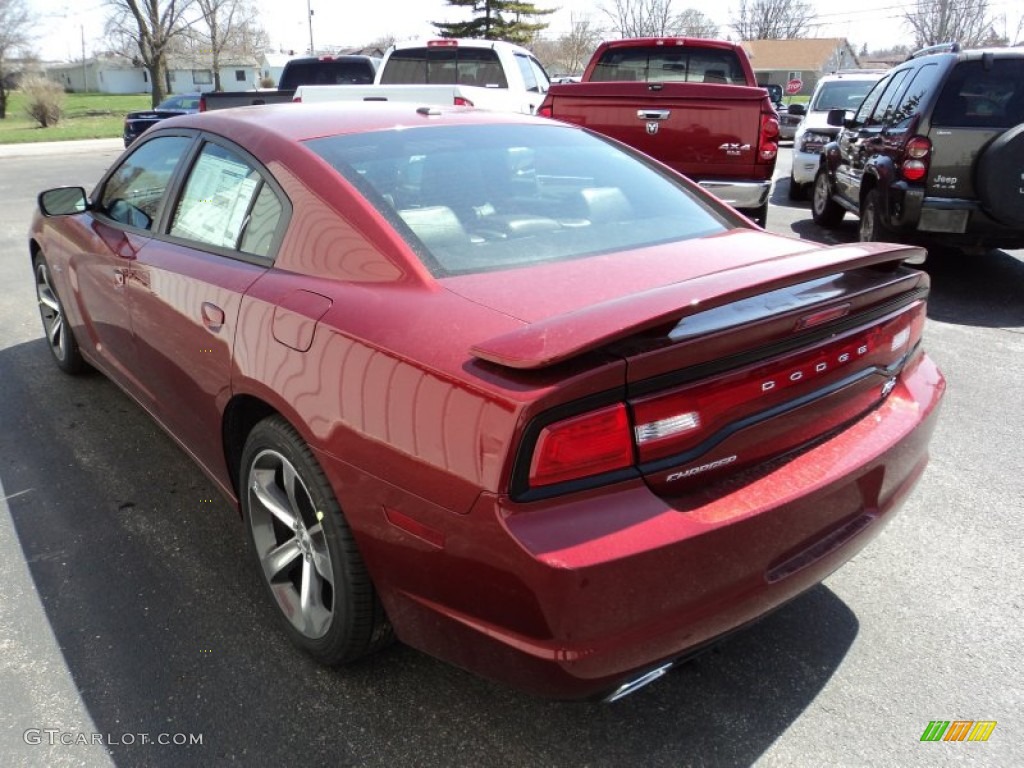 2014 Charger R/T Plus 100th Anniversary Edition - High Octane Red Pearl / Anniversary Black/Foundry Black with Cloud Overprint photo #3