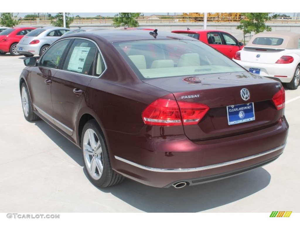 2014 Passat TDI SE - Opera Red Metallic / Cornsilk Beige photo #6