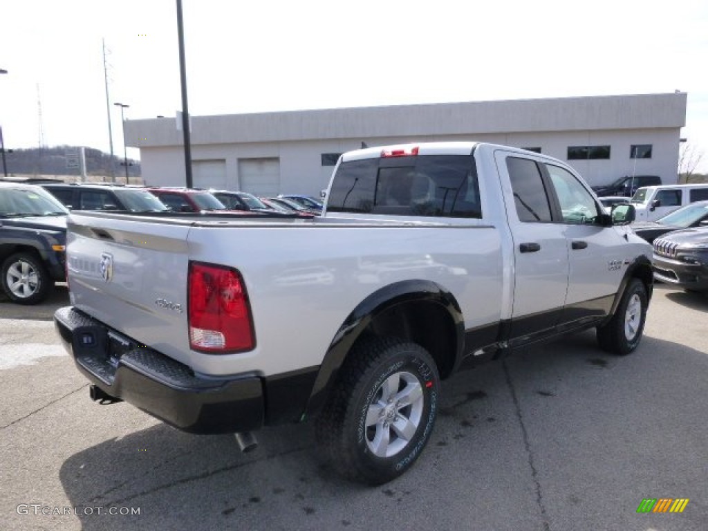 2014 1500 Big Horn Quad Cab 4x4 - Bright Silver Metallic / Black/Diesel Gray photo #6