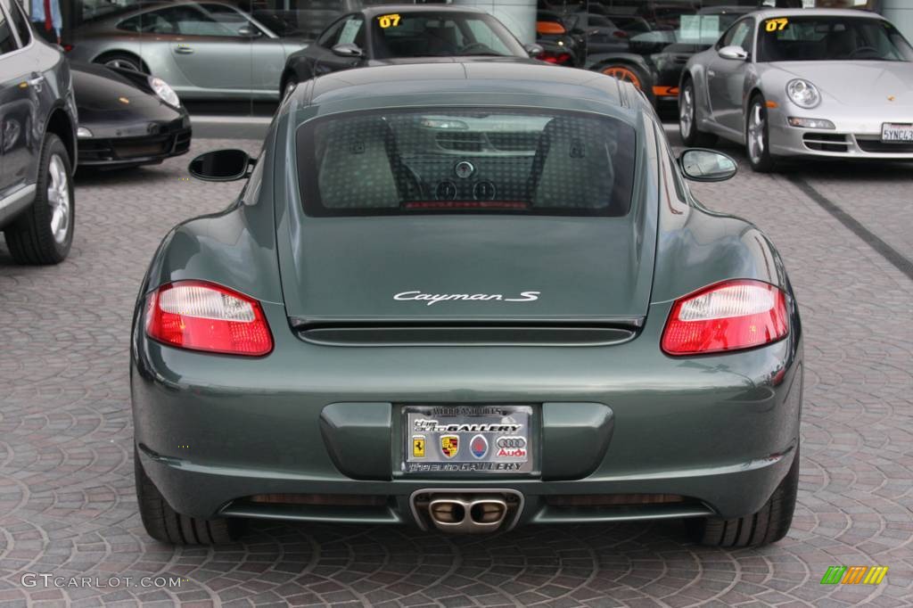 2008 Cayman S - Malachite Green Metallic / Black photo #7