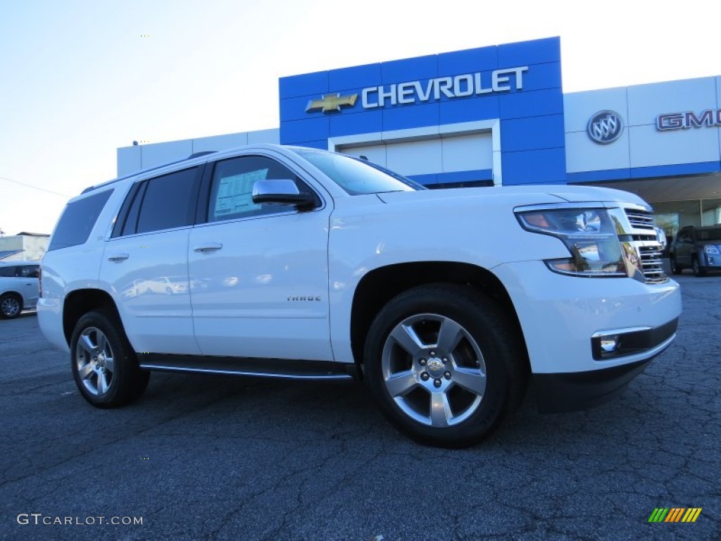 2015 Tahoe LTZ - Summit White / Jet Black/Dark Ash photo #1