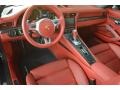 Carrera Red Natural Leather Interior Photo for 2014 Porsche 911 #92563487