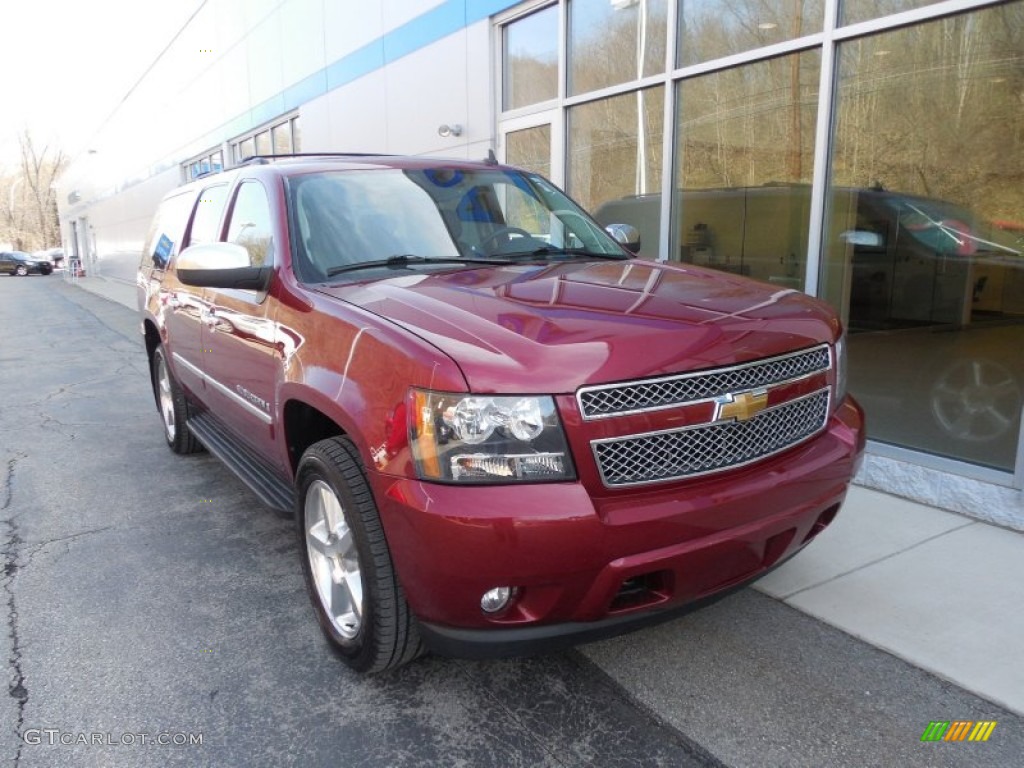 2009 Suburban LTZ 4x4 - Red Jewel Tintcoat / Ebony photo #10