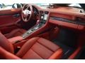 Carrera Red Natural Leather Dashboard Photo for 2014 Porsche 911 #92563625