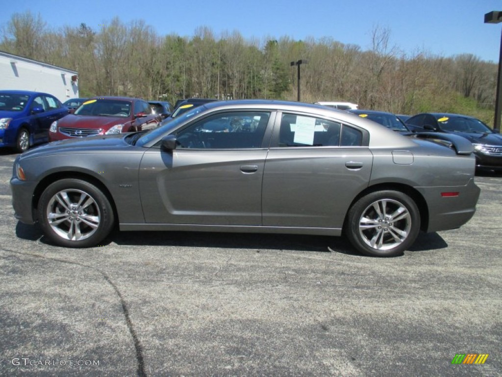 2012 Charger R/T AWD - Tungsten Metallic / Black photo #6