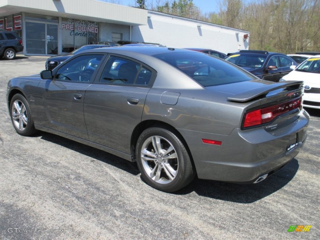 2012 Charger R/T AWD - Tungsten Metallic / Black photo #8