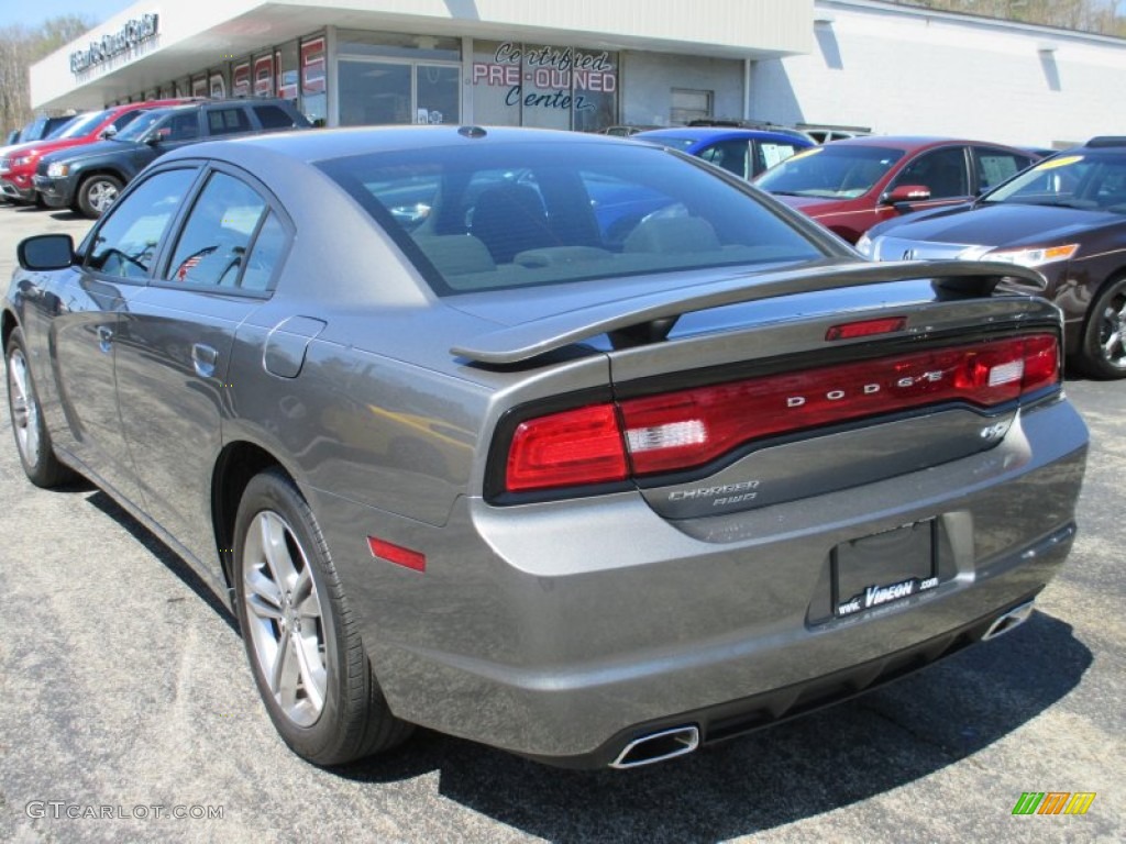 2012 Charger R/T AWD - Tungsten Metallic / Black photo #9