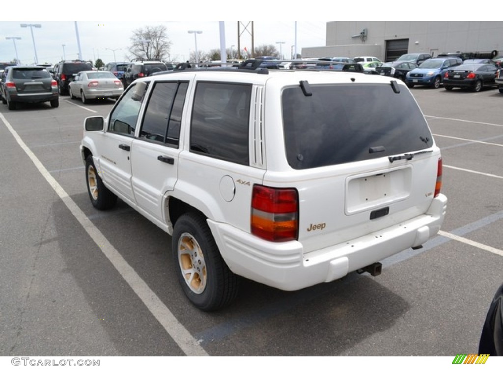 1996 Grand Cherokee Limited 4x4 - Stone White / Agate photo #3