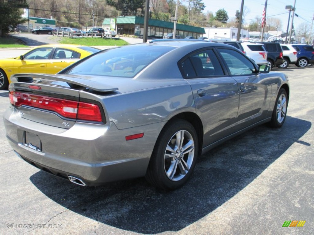 2012 Charger R/T AWD - Tungsten Metallic / Black photo #14