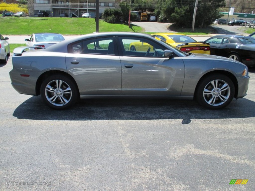 2012 Charger R/T AWD - Tungsten Metallic / Black photo #15