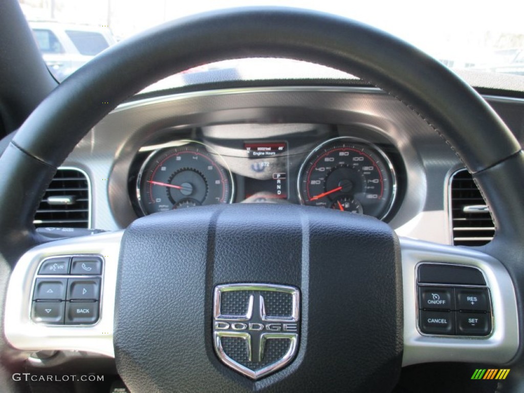 2012 Charger R/T AWD - Tungsten Metallic / Black photo #32