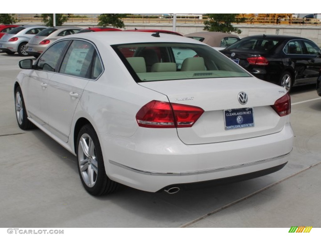 2014 Passat TDI SE - Candy White / Cornsilk Beige photo #6