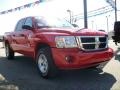 2008 Flame Red Dodge Dakota SLT Crew Cab 4x4  photo #7