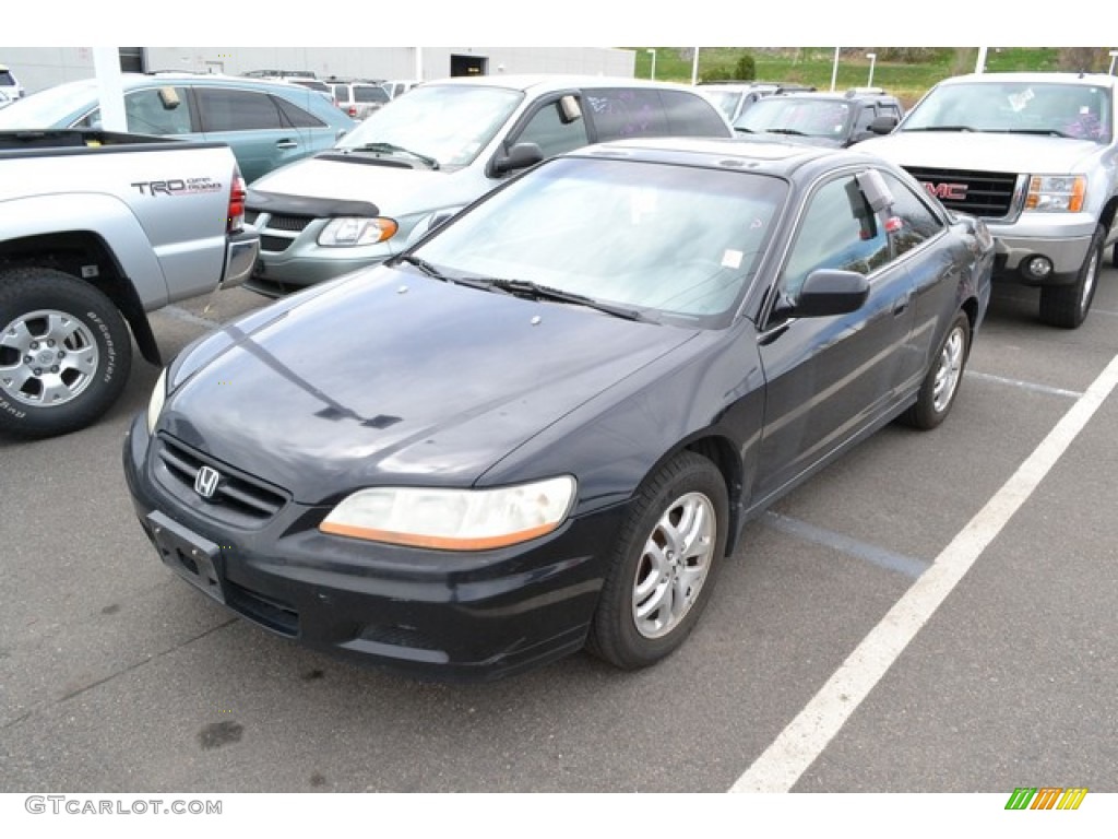 2002 Accord EX V6 Coupe - Nighthawk Black Pearl / Black photo #4