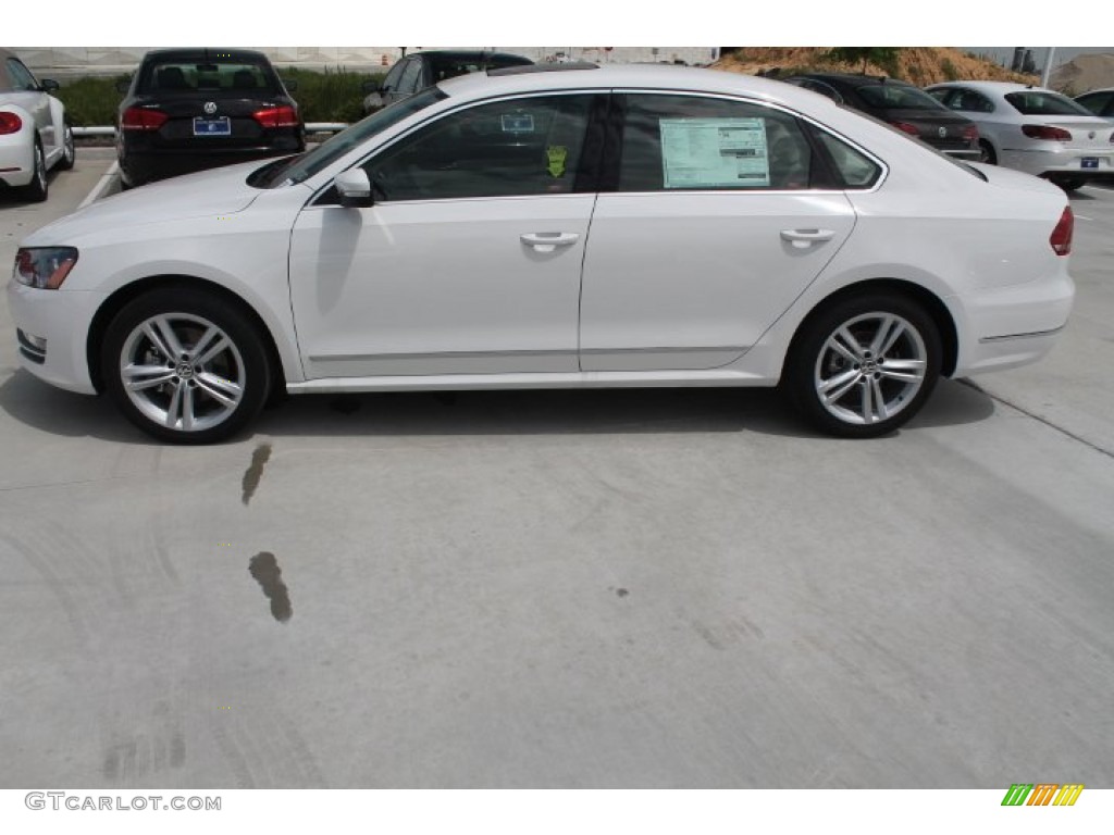 2014 Passat TDI SE - Candy White / Cornsilk Beige photo #4