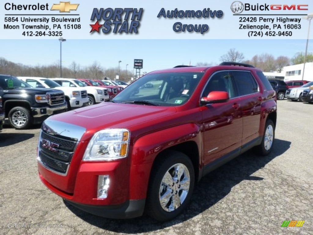 2014 Terrain SLT AWD - Crystal Red Tintcoat / Jet Black photo #1